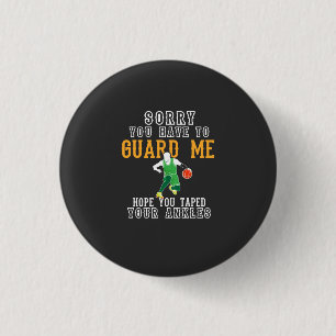 Badge Rond 2,50 Cm Basket-ball amusant