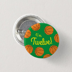 Badge Rond 2,50 Cm Basketball Sports Anniversaire