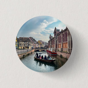 Badge Rond 2,50 Cm Bateau de la rivière Little Venice