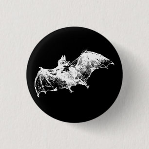 BADGE ROND 2,50 CM BATTE DE VAMPIRE GOTHIQUE