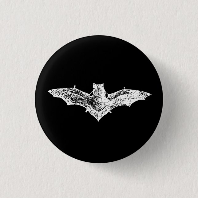BADGE ROND 2,50 CM BATTE DE VAMPIRE GOTHIQUE (Devant)