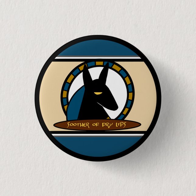 Badge Rond 2,50 Cm Baume à lèvres d'Anubis (Devant)