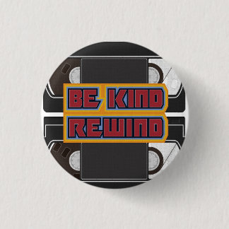 Badge Rond 2,50 Cm Be Kind Rewind VHS Tape