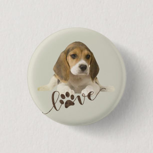 Badge Rond 2,50 Cm Beagle  