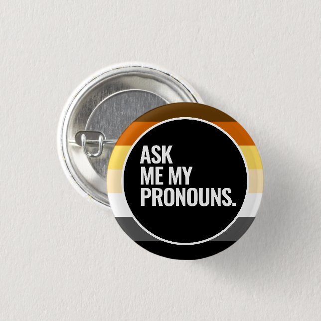 Badge Rond 2,50 Cm Bear Pride (Devant & derrière)