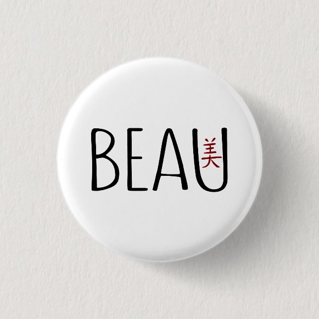 Badge Rond 2,50 Cm Beau (Devant)
