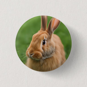 Badge Rond 2,50 Cm Beau lapin