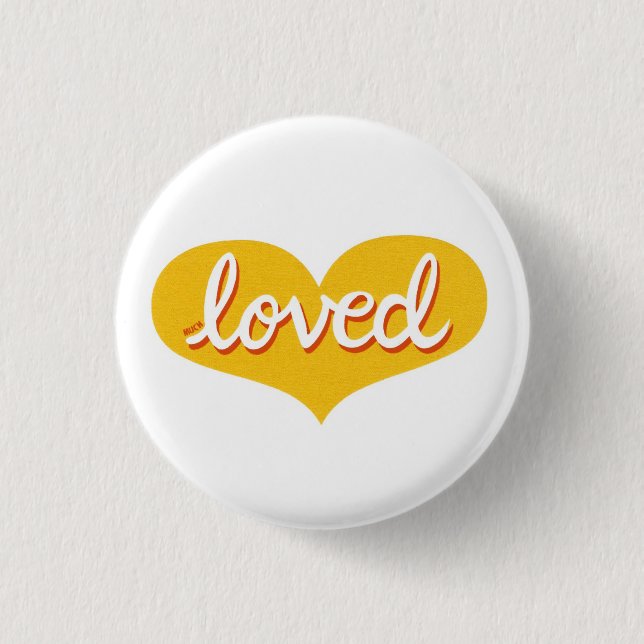 Badge Rond 2,50 Cm Beaucoup aimé - Bouton (Devant)