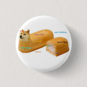Badge Rond 2,50 Cm Beaucoup de gâteau DogeButton