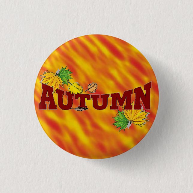 Badge Rond 2,50 Cm Beauté d'automne - (Devant)