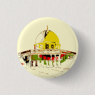 Badge Rond 2,50 Cm Beauté de Jérusalem Épingle : Dôme du Bouton du Ro