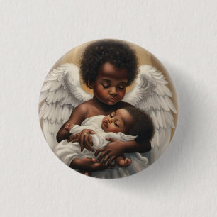 Badge Rond 2,50 Cm Bébé Anges