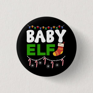 Badge Rond 2,50 Cm Bébé Elfe Noël Conception de vacances-84608