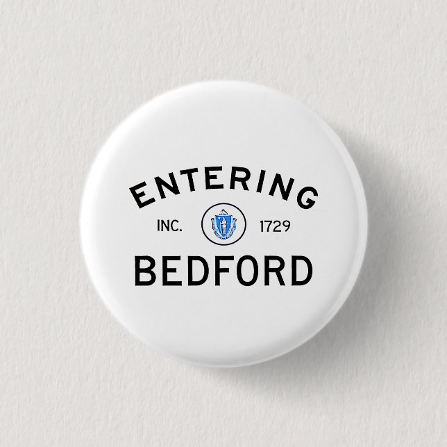 Badge Rond 2,50 Cm Bedford entrant (Devant)