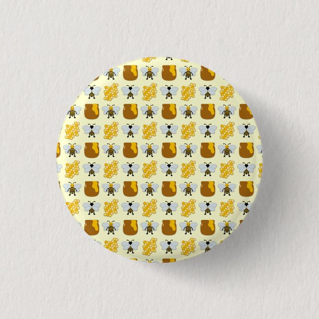 Badge Rond 2,50 Cm Bee Art (Devant)