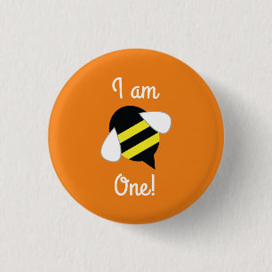 Badge Rond 2,50 Cm Bee Day Cute Kid's Birthday