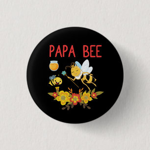 Badge Rond 2,50 Cm Beekeeper Art Papa Bee 2