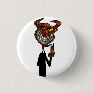 Badge Rond 2,50 Cm Beelzebub de révérend