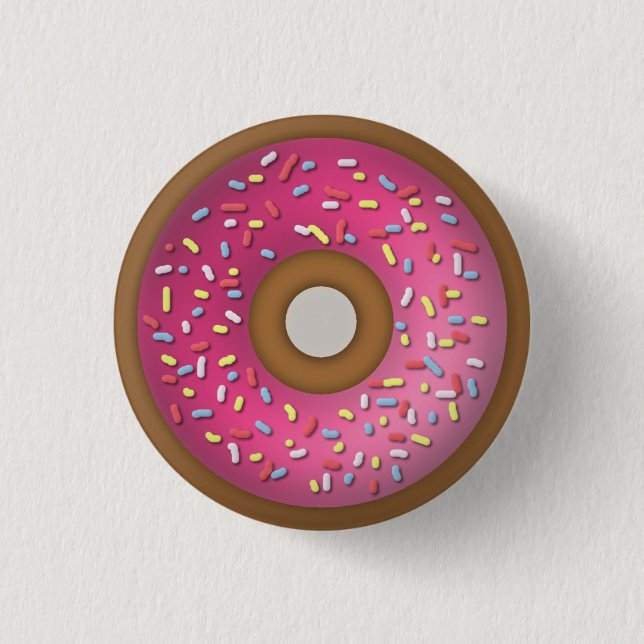 Badge Rond 2,50 Cm Beignet (Devant)