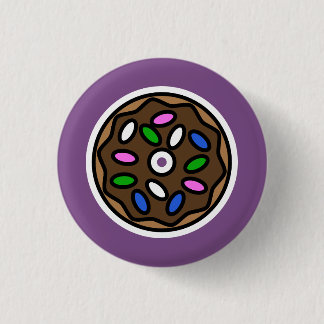 Badge Rond 2,50 Cm Beignet de chocolat