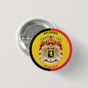 Badge Rond 2,50 Cm Belgique Belgique Blason Forme de Cercle