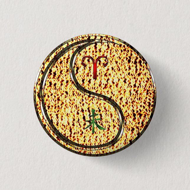 Badge Rond 2,50 Cm Bélier et chèvre (Devant)