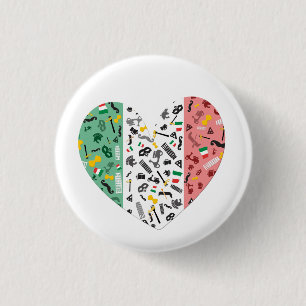 Badge Rond 2,50 Cm Bella Italie