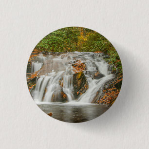 Badge Rond 2,50 Cm Belle cascade de la crique Dukes à N. Géorgie