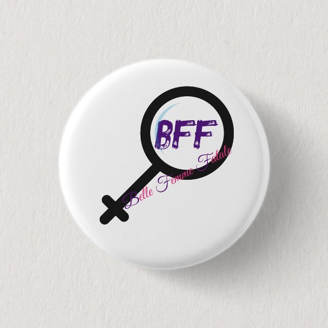 Badge Rond 2,50 Cm Belle Femme Fatale (BFF) (Devant)