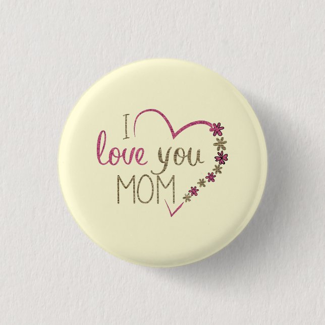 Badge Rond 2,50 Cm Belle fête des mères (Devant)
