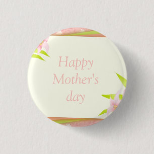 Badge Rond 2,50 Cm Belle fête des mères