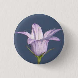 Badge Rond 2,50 Cm Belle fleur de cloche bleue