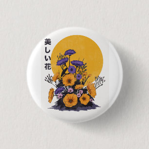 Badge Rond 2,50 Cm belles fleurs