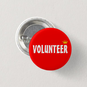 Badge Rond 2,50 Cm BÉNÉVOLE & Aide, Charité, Aide, Bouton Info