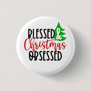 Badge Rond 2,50 Cm Béni et Noël Obsédé-50100