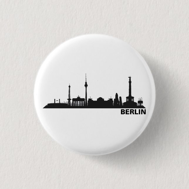 Badge Rond 2,50 Cm Berlin Button / Feker / Pin (Devant)