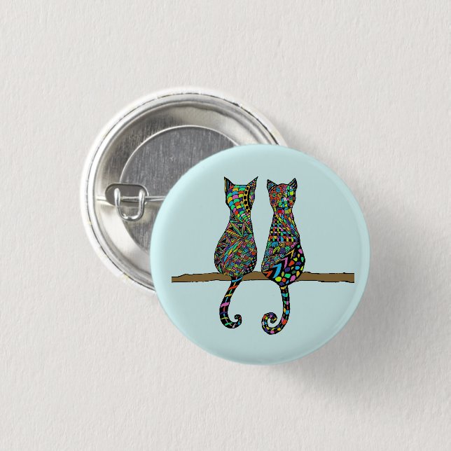 Badge Rond 2,50 Cm Best Friends (Devant & derrière)