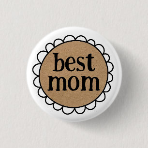 Badge Rond 2,50 Cm BEST MOM BORD À Brouillon Personnalisé