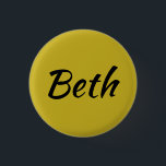 Badge Rond 2,50 Cm Beth de la calligraphie orpheline d'exposition de<br><div class="desc">Beth du noir d'orphelin d'exposition de TV,  police de calligraphie</div>