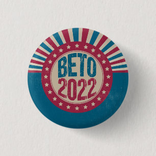 Badge Rond 2,50 Cm Beto 2022 for Governor Cool Vintage American Flag