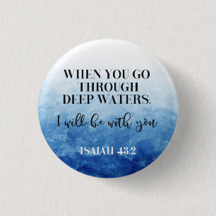 Badge Rond 2,50 Cm Bible verset Isaiah Button