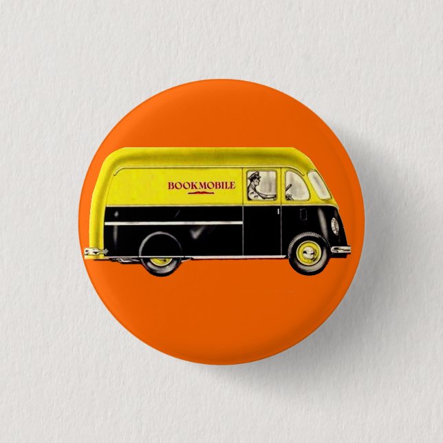 Badge Rond 2,50 Cm Bibliobus (Devant)