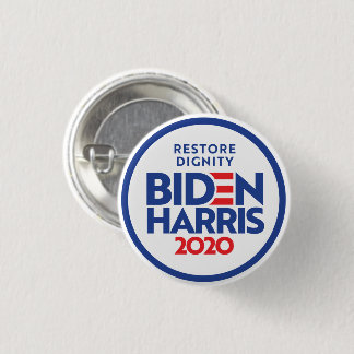 Badge Rond 2,50 Cm BIDEN HARRIS 2020 : Restaurer la dignité
