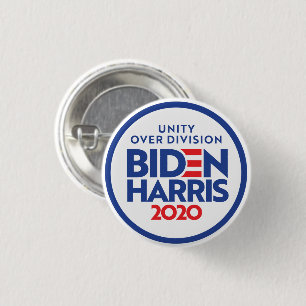 Badge Rond 2,50 Cm BIDEN HARRIS 2020 : Unité sur la division