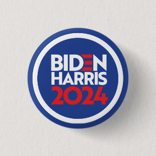 Badge Rond 2,50 Cm Biden Harris 2024