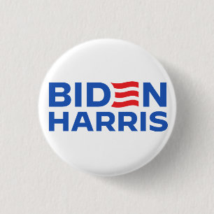 Badge Rond 2,50 Cm Biden Harris Blue