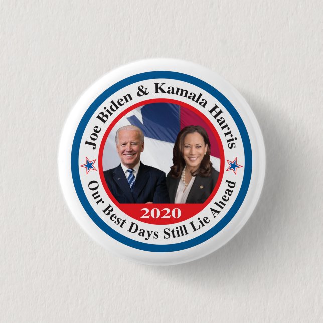 Badge Rond 2,50 Cm biden Harris campaign stuff (Devant)