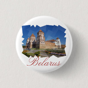 Badge Rond 2,50 Cm Biélorussie Mir Castle Architecture Button Pin