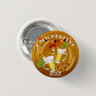 Badge Rond 2,50 Cm Bière de toiture Oktoberfest
