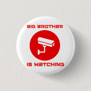 Badge Rond 2,50 Cm Big Brother is Watching 1984 ingsoc